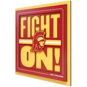 image:imageYouTheFan NCAA North Carolina Tar Heels Slogan Series 3D Wall ArtUSC Trojans
