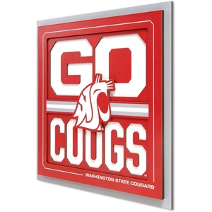 image:imageYouTheFan NCAA North Carolina Tar Heels Slogan Series 3D Wall ArtWashington State Cougars