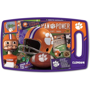 image:imageYouTheFan NCAA Retro Series Cutting BoardClemson Tigers