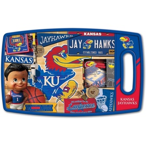 image:imageYouTheFan NCAA Retro Series Cutting BoardKansas Jayhawks