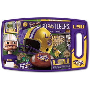 image:imageYouTheFan NCAA Retro Series Cutting BoardLSU Tigers