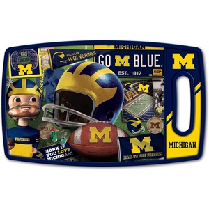 image:imageYouTheFan NCAA Retro Series Cutting BoardMichigan Wolverines