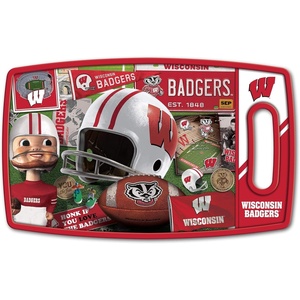 image:imageYouTheFan NCAA Retro Series Cutting BoardWisconsin Badgers