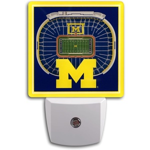 image:imageYouTheFan NCAA Texas Longhorns StadiumView Nite LightMichigan Wolverines