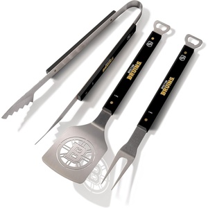 image:imageYouTheFan NHL 3PC Spirit Series BBQ Grill SetBoston Bruins