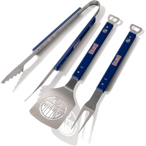 image:imageYouTheFan NHL 3PC Spirit Series BBQ Grill SetEdmonton Oilers