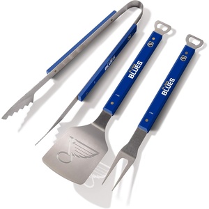 image:imageYouTheFan NHL 3PC Spirit Series BBQ Grill SetSt Louis Blues