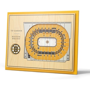 image:imageYouTheFan NHL 5Layer 17 x 13 StadiumViews 3D Wall ArtBoston Bruins