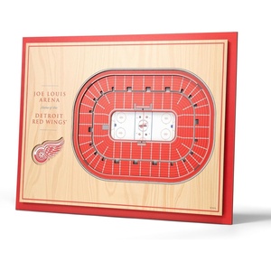 image:imageYouTheFan NHL 5Layer 17 x 13 StadiumViews 3D Wall ArtDetroit Red Wings