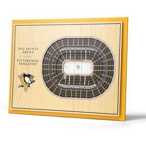 image:imageYouTheFan NHL 5Layer 17 x 13 StadiumViews 3D Wall ArtPittsburgh Penguins