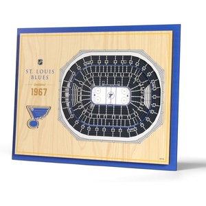 image:imageYouTheFan NHL 5Layer 17 x 13 StadiumViews 3D Wall ArtSt Louis Blues