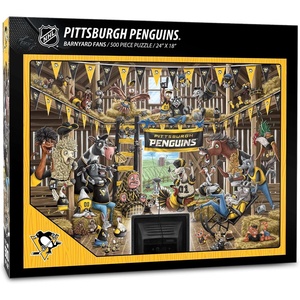 image:imageYouTheFan NHL Barnyard Fans 500pc PuzzlePittsburgh Penguins
