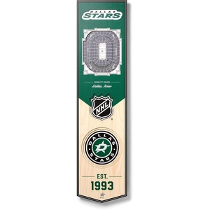 image:imageYouTheFan NHL Chicago Blackhawks 3D Stadium 8x32 Banner  United CenterDallas Stars