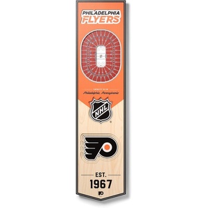 image:imageYouTheFan NHL Chicago Blackhawks 3D Stadium 8x32 Banner  United CenterPhiladelphia Flyers