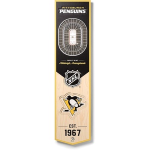 image:imageYouTheFan NHL Chicago Blackhawks 3D Stadium 8x32 Banner  United CenterPittsburgh Penguins