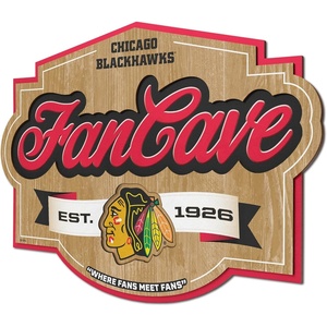 image:imageYouTheFan NHL Detroit Red Wings Fan Cave SignChicago Blackhawks