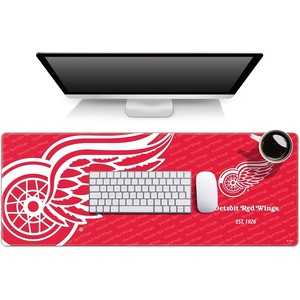 image:imageYouTheFan NHL Detroit Red Wings OfficiallyLicensed Logo Series Desk Pad SMU  Water and Stain Resistant HeavyDuty NonSlip Rubber Backing  Computer and Keyboard