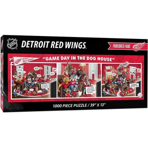 image:imageYouTheFan NHL Game Day in The Dog House  1000pc PuzzleDetroit Red Wings
