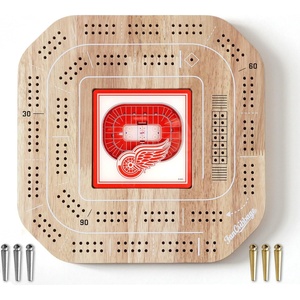image:imageYouTheFan NHL Licensed Fan Cribbage Wood Board GameDetroit Red Wings