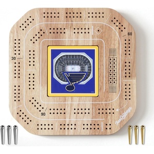 image:imageYouTheFan NHL Licensed Fan Cribbage Wood Board GameSt Louis Blues
