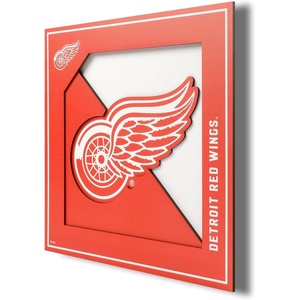 image:imageYouTheFan NHL OfficiallyLicensed 3D Logo Series Wall Art  Made of Multiple Layers  Ready to Hang on wall  Bold Design Perfect Fan GiftDetroit Red Wings