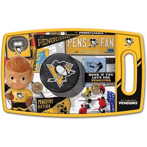 image:imageYouTheFan NHL OfficiallyLicensed Retro Series Cutting Board  Reversible Design for Double The Cutting Surface  Gentle on Knives Team Message on Both Front and BackPittsburgh Penguins