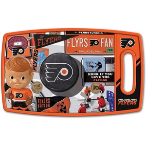 image:imageYouTheFan NHL OfficiallyLicensed Retro Series Cutting Board  Reversible Design for Double The Cutting Surface  Gentle on Knives Team Message on Both Front and BackPhiladelphia Flyers