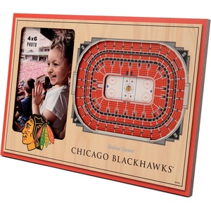 image:imageYouTheFan NHL Officiallylicensed 3D Stadium Picture Frame  perfect stadium replica  add 4 x 6 photo  made of multiple layers  ready to hang or displayChicago Blackhawks