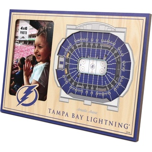 image:imageYouTheFan NHL Officiallylicensed 3D Stadium Picture Frame  perfect stadium replica  add 4 x 6 photo  made of multiple layers  ready to hang or displayTampa Bay Lightning