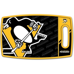 image:imageYouTheFan NHL Officiallylicensed Logo Series Cutting Board  reversible design for double the cutting surface  gentle on knives team message on both front and backPittsburgh Penguins