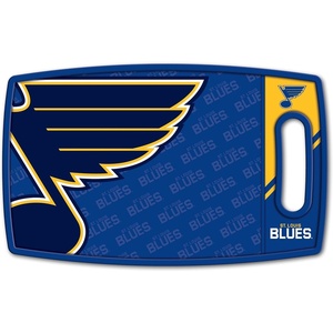 image:imageYouTheFan NHL Officiallylicensed Logo Series Cutting Board  reversible design for double the cutting surface  gentle on knives team message on both front and backSt Louis Blues