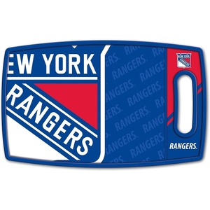 image:imageYouTheFan NHL Officiallylicensed Logo Series Cutting Board  reversible design for double the cutting surface  gentle on knives team message on both front and backNew York Rangers