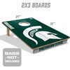 image:imageYouTheFan NCAA 2 x 3 Wood Cornhole GameMichigan State Spartans