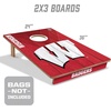image:imageYouTheFan NCAA 2 x 3 Wood Cornhole GameWisconsin Badgers