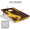 image:imageYouTheFan NCAA 2 x 3 Wood Cornhole GameWyoming Cowboys