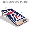 image:imageYouTheFan NCAA 2 x 4 Professional Wood Cornhole Game with Logo BagsArizona Wildcats