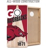 image:imageYouTheFan NCAA 2 x 4 Professional Wood Cornhole Game with Logo BagsArkansas Razorbacks