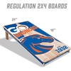 image:imageYouTheFan NCAA 2 x 4 Professional Wood Cornhole Game with Logo BagsBoise State Broncos