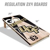 image:imageYouTheFan NCAA 2 x 4 Professional Wood Cornhole Game with Logo BagsCentral Florida Knights
