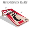 image:imageYouTheFan NCAA 2 x 4 Professional Wood Cornhole Game with Logo BagsCincinnati Bearcats