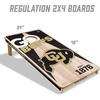 image:imageYouTheFan NCAA 2 x 4 Professional Wood Cornhole Game with Logo BagsColorado Buffaloes