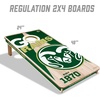 image:imageYouTheFan NCAA 2 x 4 Professional Wood Cornhole Game with Logo BagsColorado State Rams