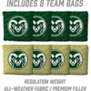 image:imageYouTheFan NCAA 2 x 4 Professional Wood Cornhole Game with Logo BagsColorado State Rams