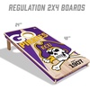 image:imageYouTheFan NCAA 2 x 4 Professional Wood Cornhole Game with Logo BagsEast Carolina Pirates