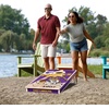 image:imageYouTheFan NCAA 2 x 4 Professional Wood Cornhole Game with Logo BagsEast Carolina Pirates