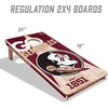 image:imageYouTheFan NCAA 2 x 4 Professional Wood Cornhole Game with Logo BagsFlorida State Seminoles