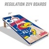 image:imageYouTheFan NCAA 2 x 4 Professional Wood Cornhole Game with Logo BagsKansas Jayhawks