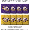 image:imageYouTheFan NCAA 2 x 4 Professional Wood Cornhole Game with Logo BagsLSU Tigers