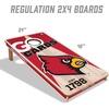 image:imageYouTheFan NCAA 2 x 4 Professional Wood Cornhole Game with Logo BagsLouisville Cardinals