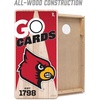 image:imageYouTheFan NCAA 2 x 4 Professional Wood Cornhole Game with Logo BagsLouisville Cardinals